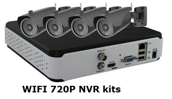 Ασύρματη κάμερα 720P WIFI NVR σφαιρών IP 1.0MP IR αδιάβροχη για την οικογένεια/το κατάστημα