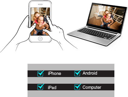 1.0 κάμερα Megapixel IP θόλων βουλευτή με την άποψη Smartphone κώδικα QR